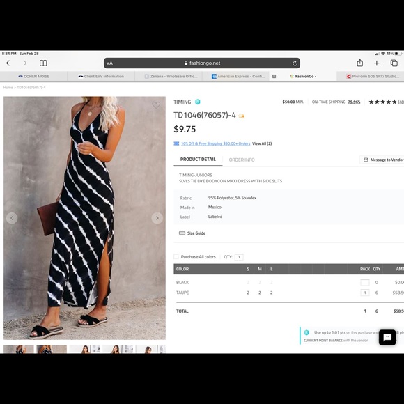 Fabulous wide leg smocked jumpsuit with pockets - Picture 8 of 8